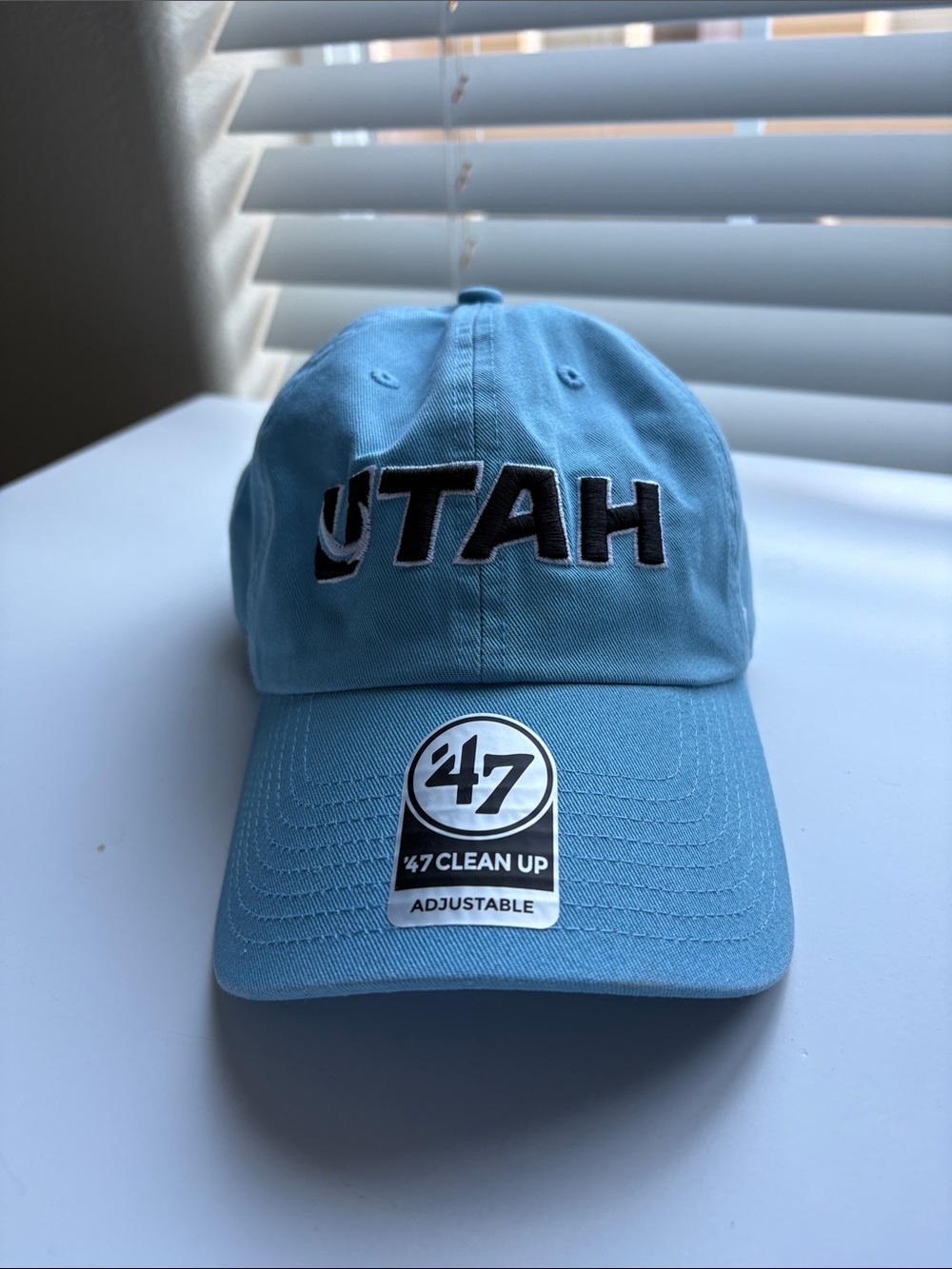 47 Utah Mammoth Embroidered Light Blue Baseball Cap
